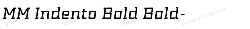 MM Indento Bold Bold字体转换
